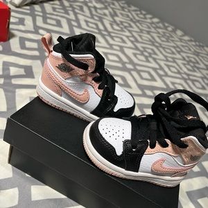 White And Artic Orange Jordan 1 Mid